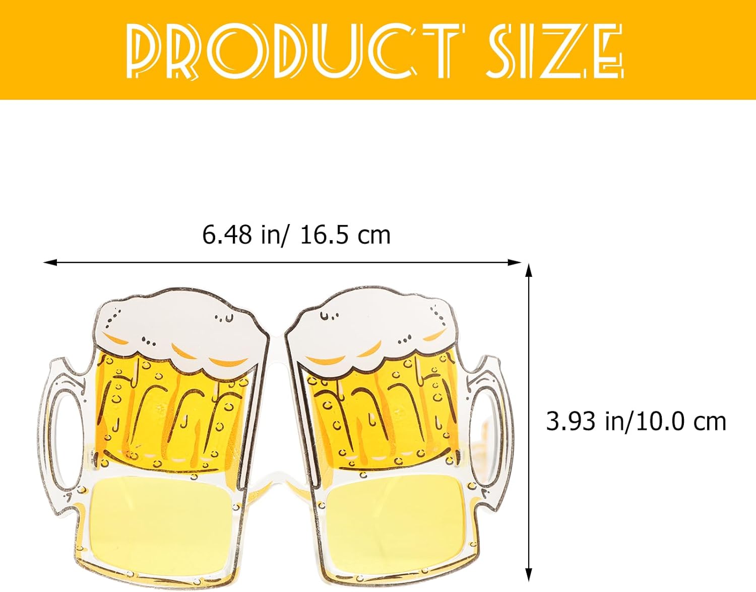 STOBOK 2pcs Beer Mug Eyeglasses Photo Booth Props