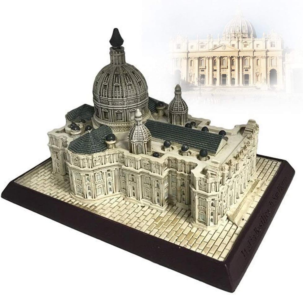 St Peters Basilica Resin Statue Home Decor Sculpture