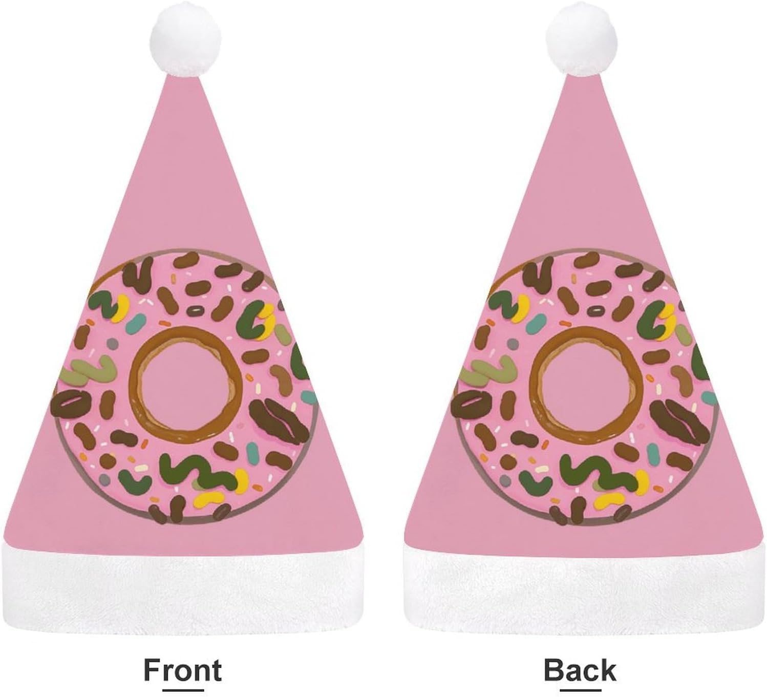 NWGHM Christmas Donut Santa Hat for Adults