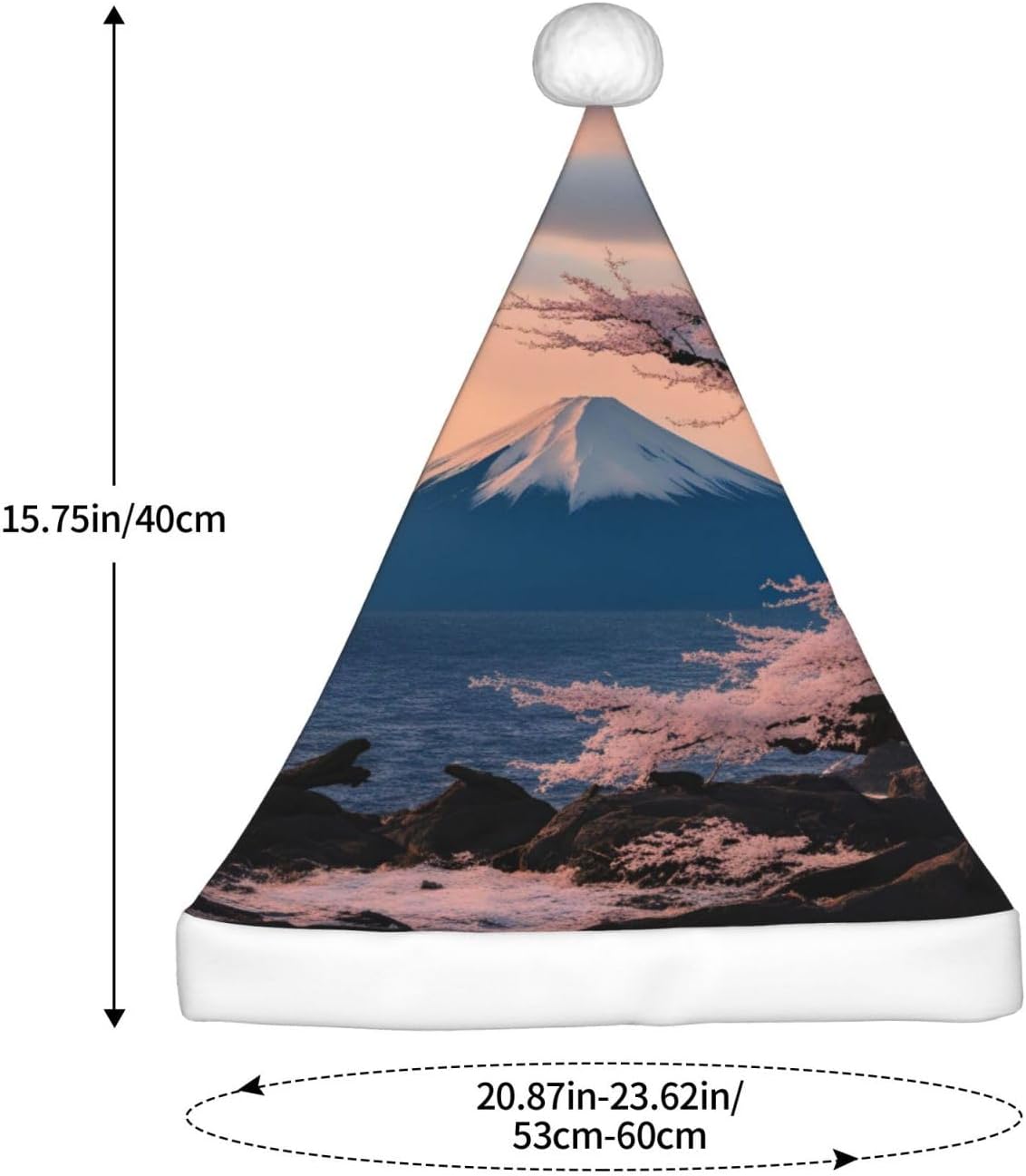 Qin And Zheng Japan Mount Fuji Santa Hat