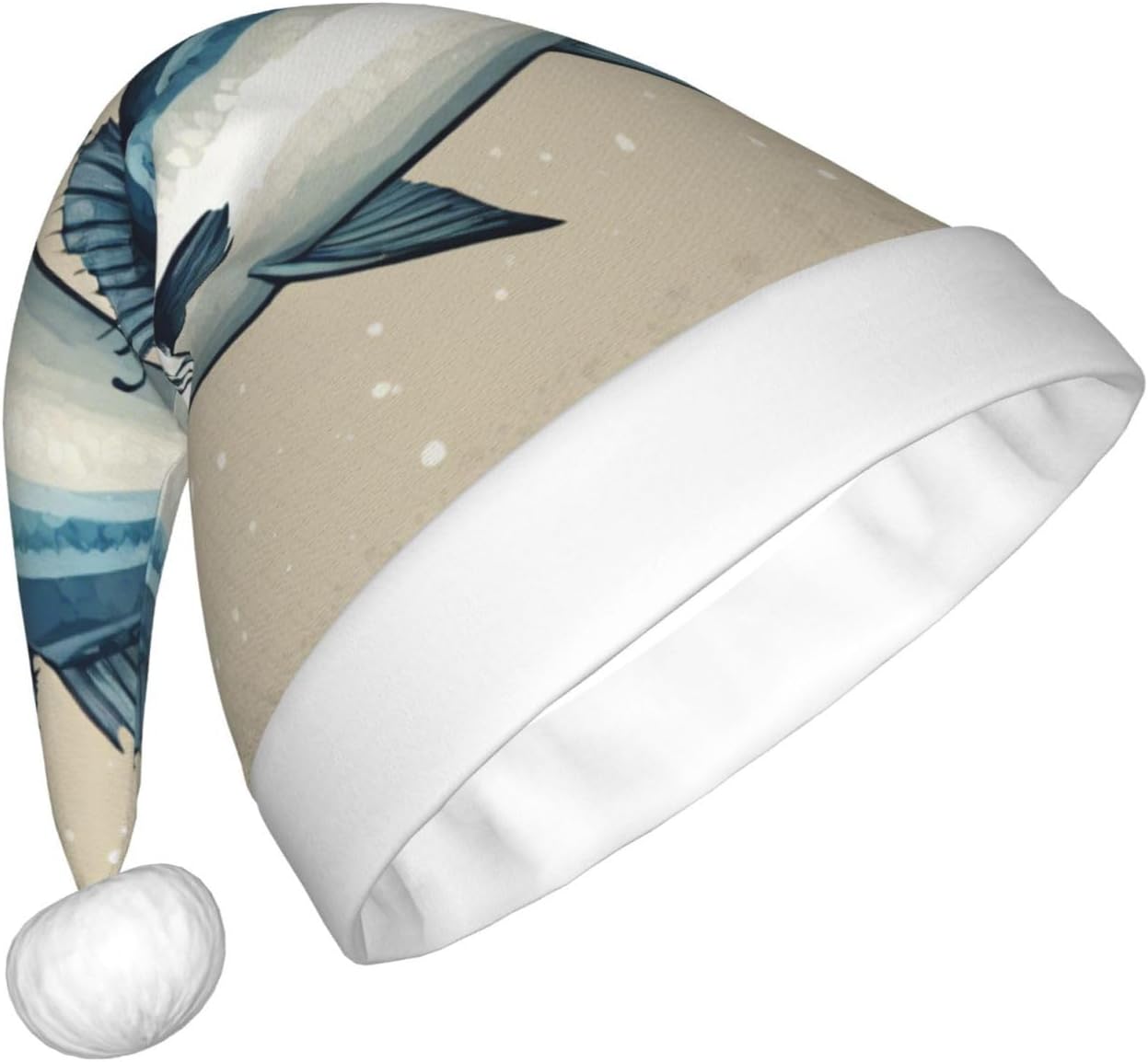 QINZHENG Bluefish Design Santa Hat for Women