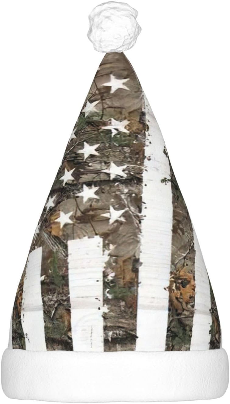 Interstellar Camouflage Santa Hat with LED Light Up