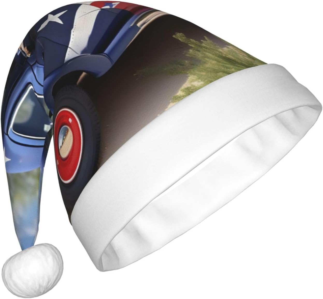 QinZheng 4th Of July Patriotic Santa Hat