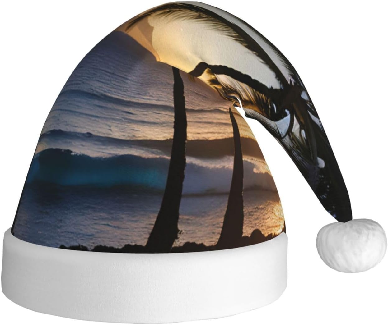 QINZHENG Hawaii Sunbeams Santa Hat for Women