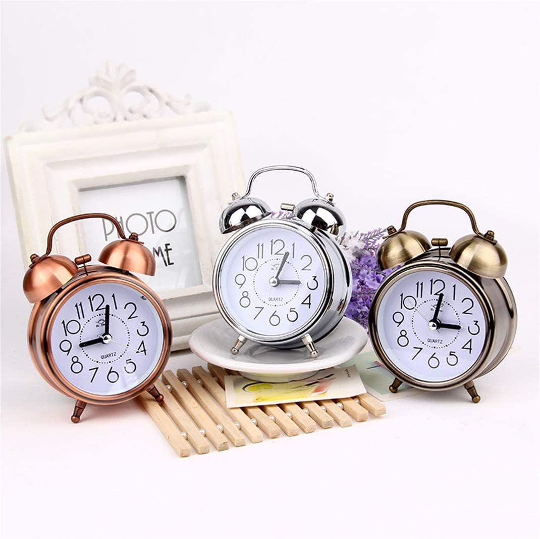 Retro Double Bells Alarm Clock with Nightlight 1
