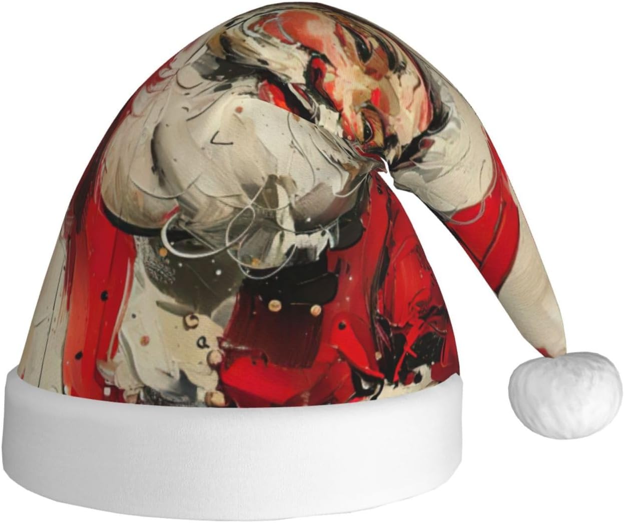 Merry Christmas Santa Hat Plush Funny Adult Party Headwear