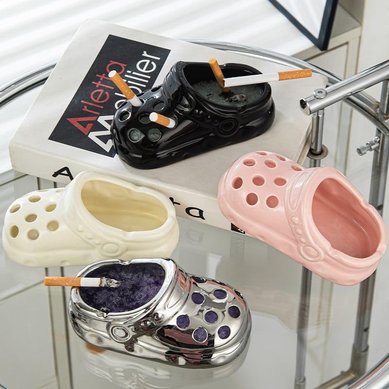 Cute Crocs-Shaped Ceramic Smokeless Ashtray