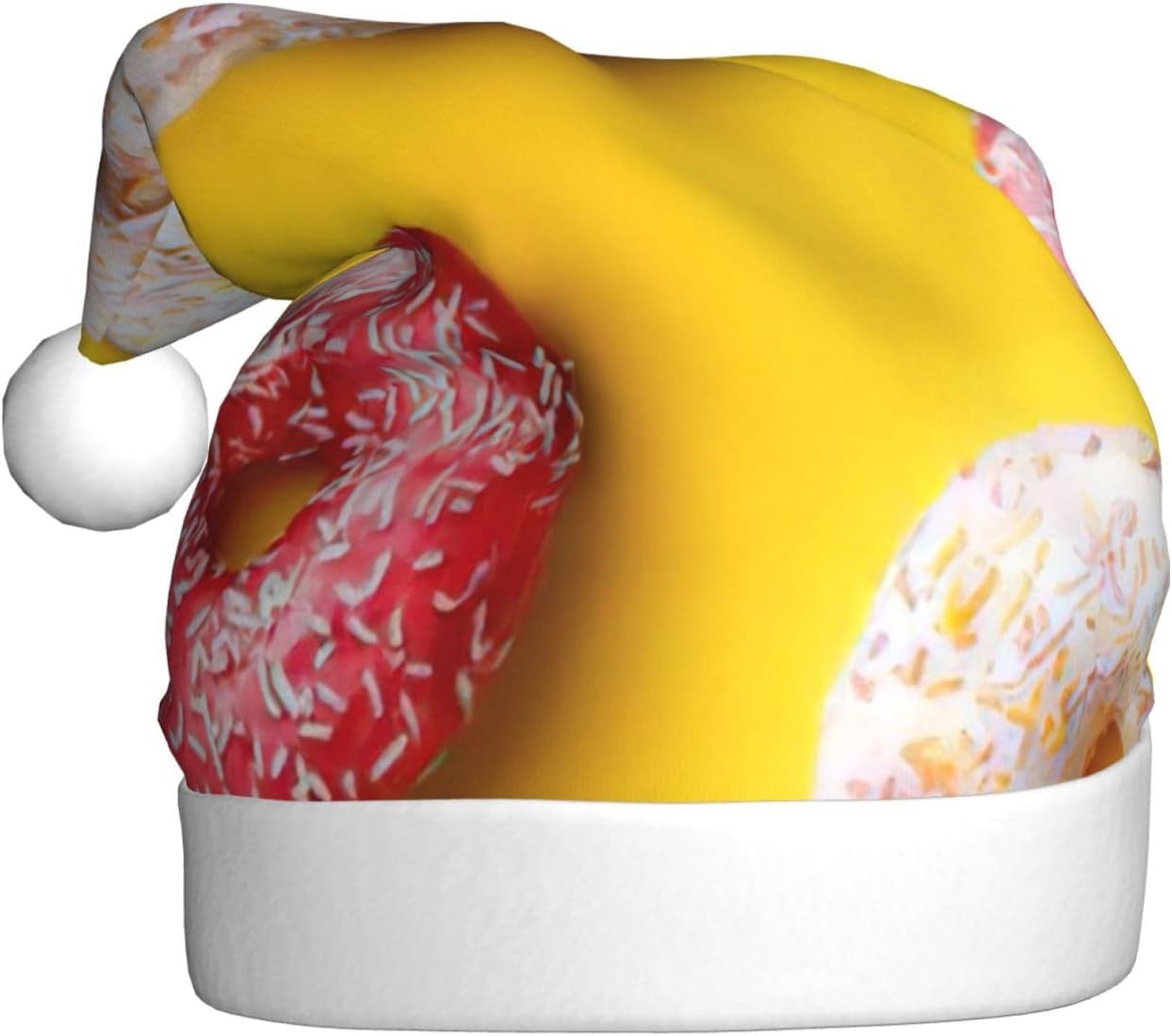 Qin Zheng Personalized Santa Hat with Doughnut Print