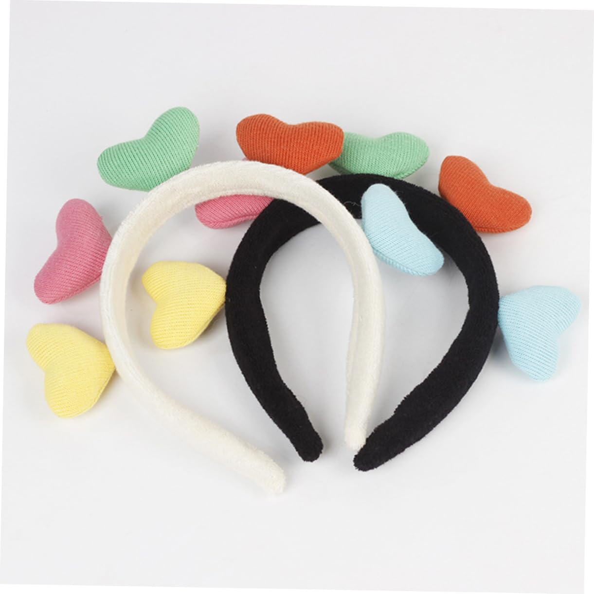 GALPADA Heart-Shaped Hairband Plush Headband for Women
