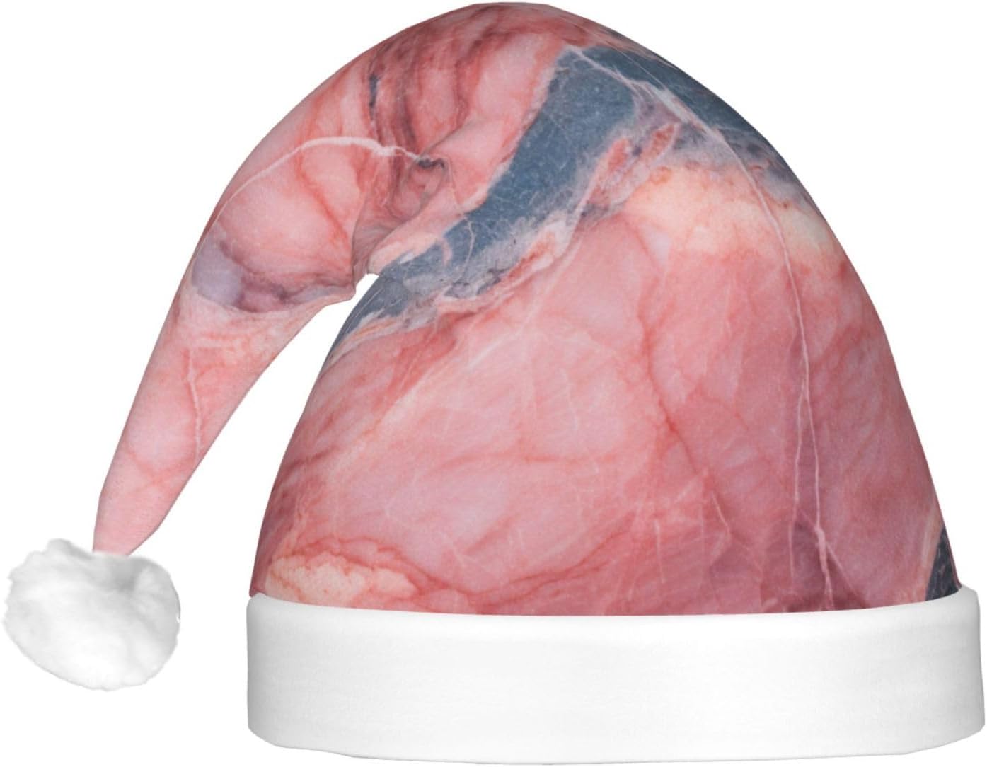 QINZHENG Rose Gold Santa Hat with LED Lights