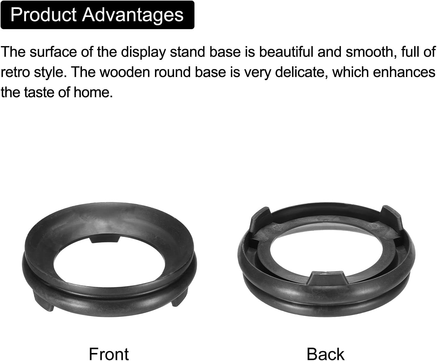 MECCANIXITY Ball Stand Holder Display Base 20cm Black
