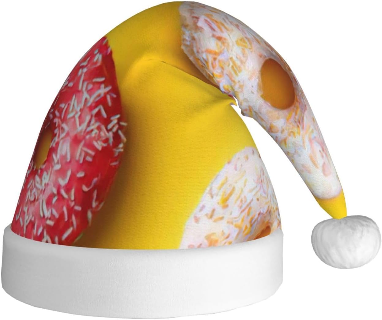 Qin Zheng Personalized Santa Hat with Doughnut Print