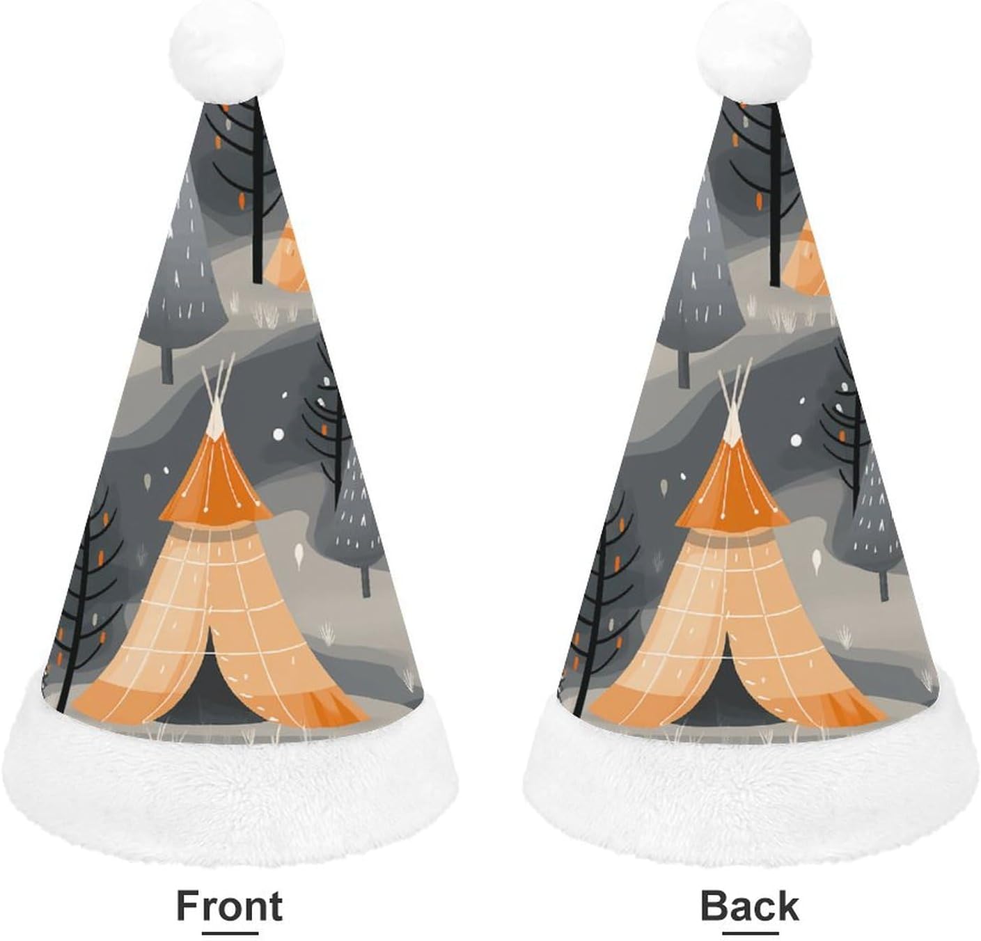 Christmas Tree Hat for Adults - Santa Hat Tent Costume Headwear