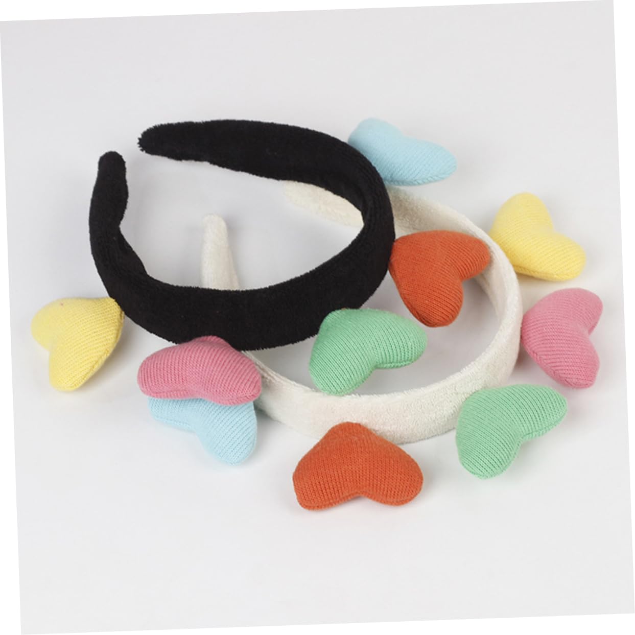 GALPADA Heart-Shaped Hairband Plush Headband for Women