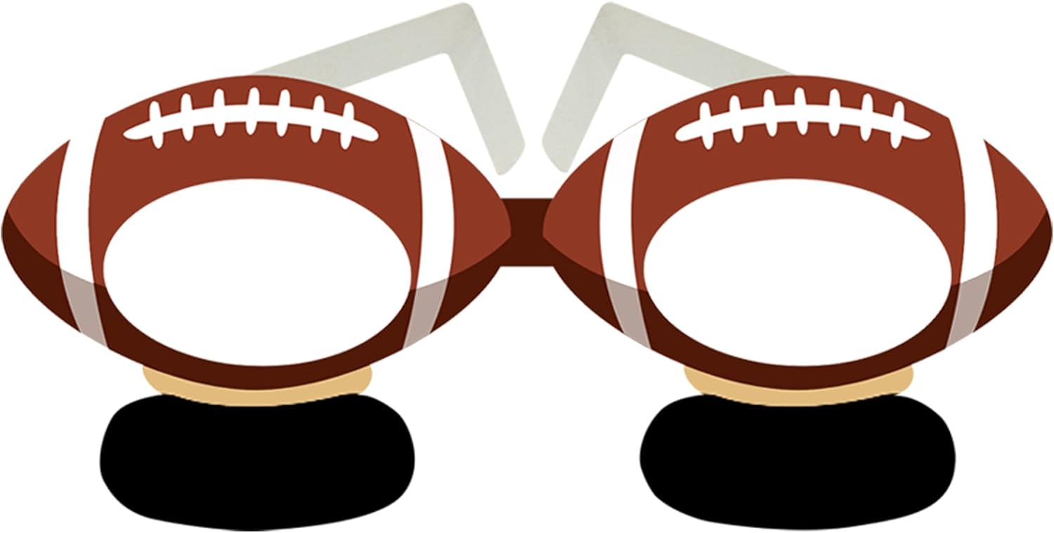 4Es Novelty Football Paper Glasses 36 Pack