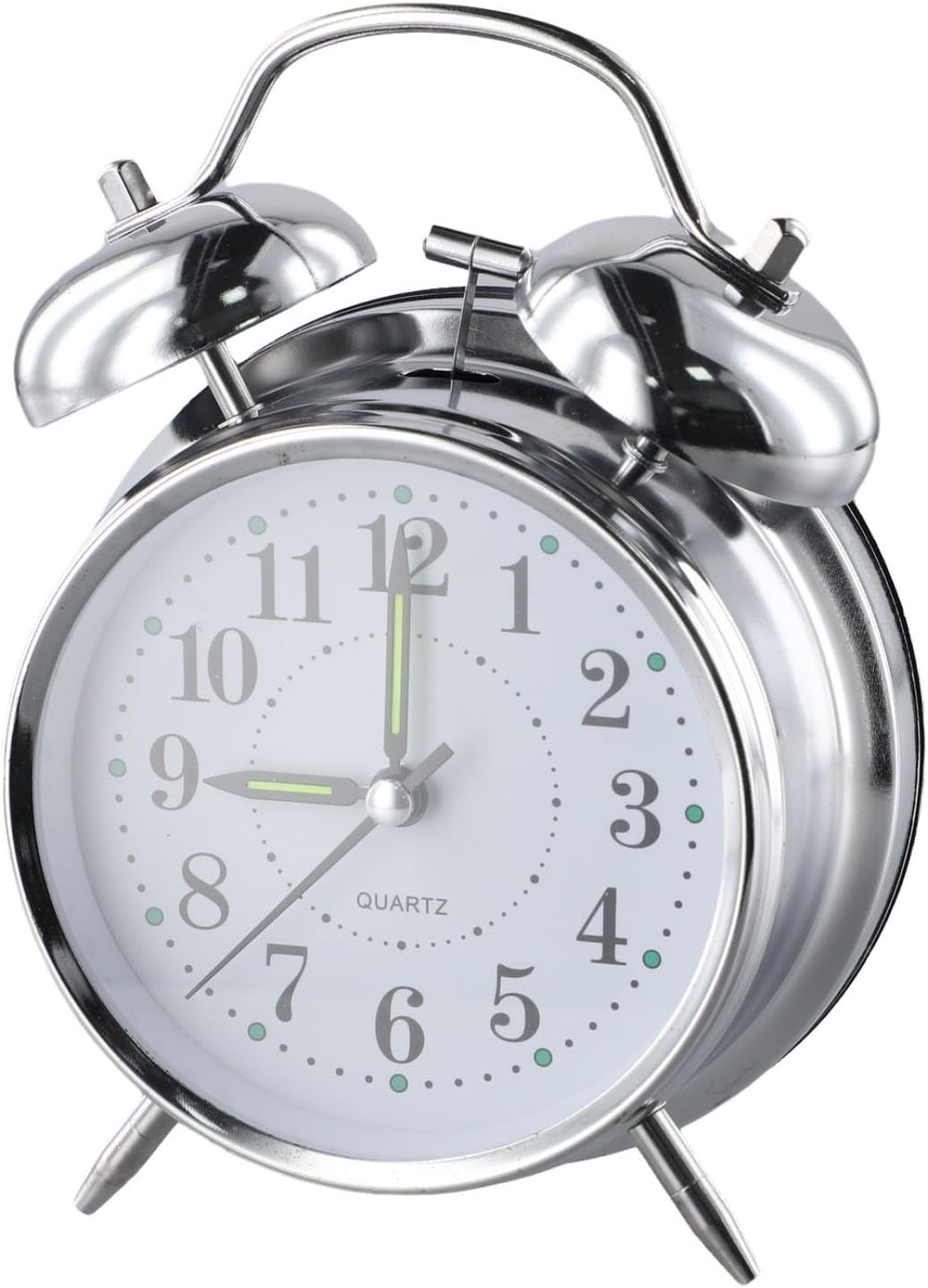 Classic Double Bell Alarm Clock with Luminous Hands