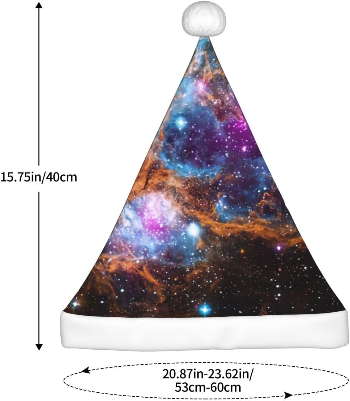 QinZheng Universe Galaxy Santa Hat for Women