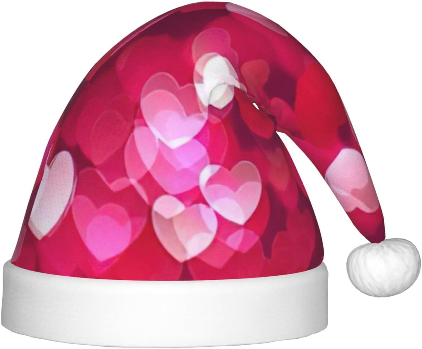 Valentines Love Heart Santa Hat Funny Christmas Headwear