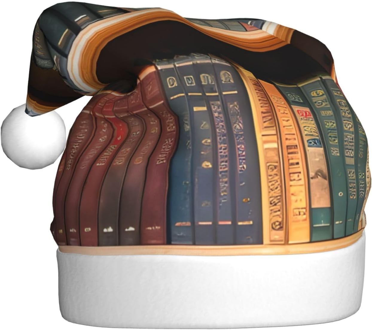 QINZHENG Personalized Santa Hat Velvet Plush Christmas Gift for Women Adults