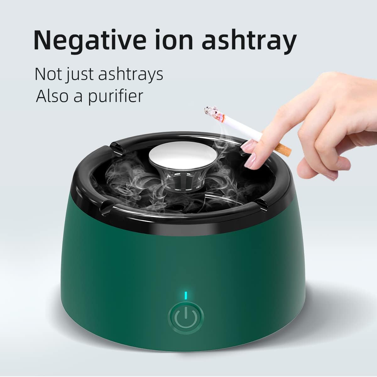 Smokeless Ashtray for Home and Office with Air Purification