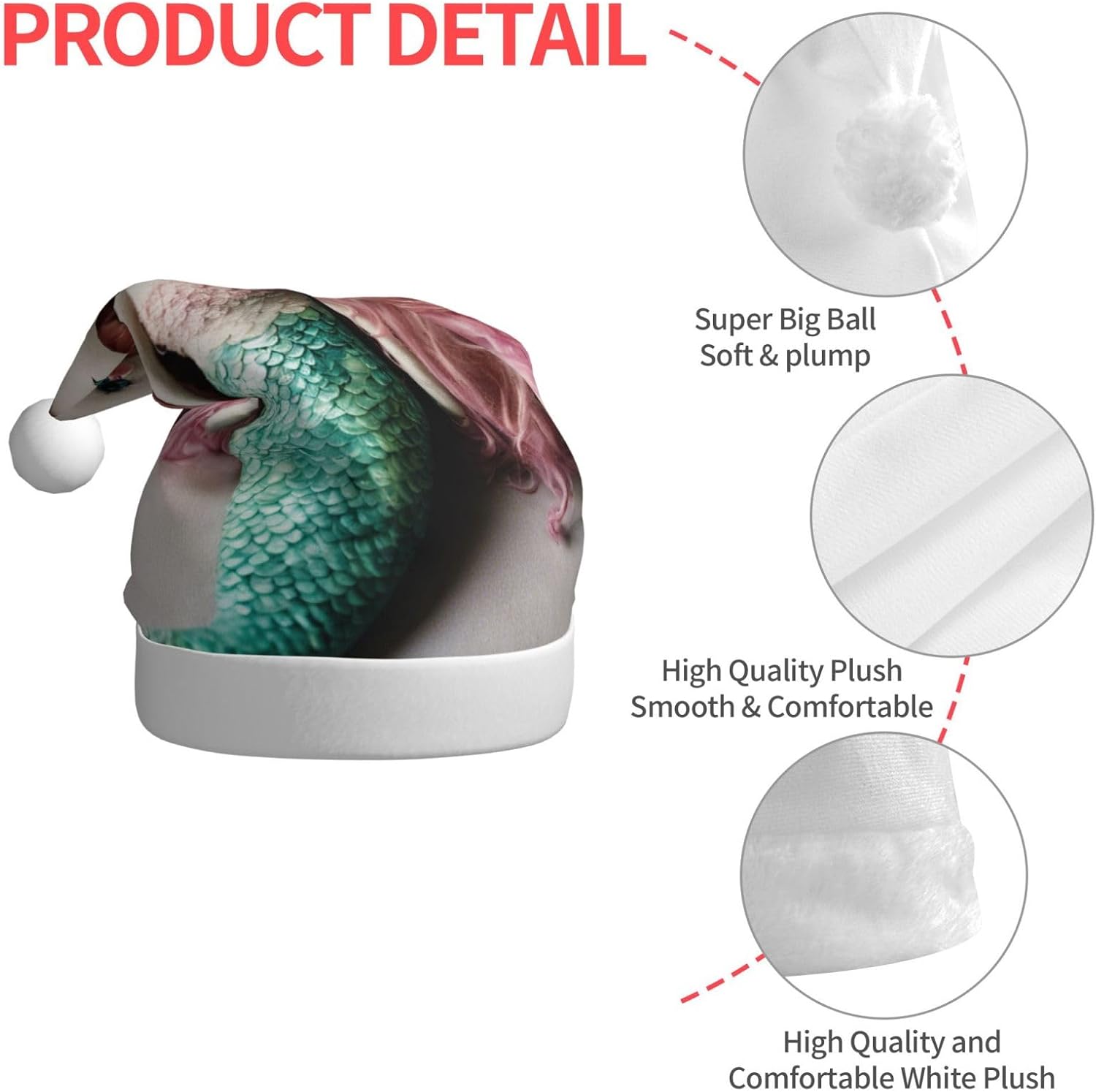 Qin Zheng Personalized Santa Hat Christmas Headwear