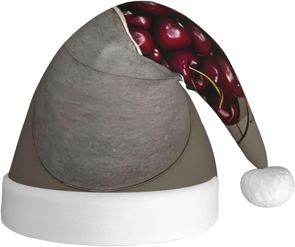 Christmas Bucket Hat With Cherries For Adults