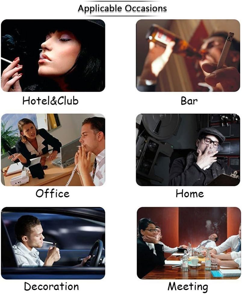 Vintage Metal Cigar Ashtray with 16 Grids