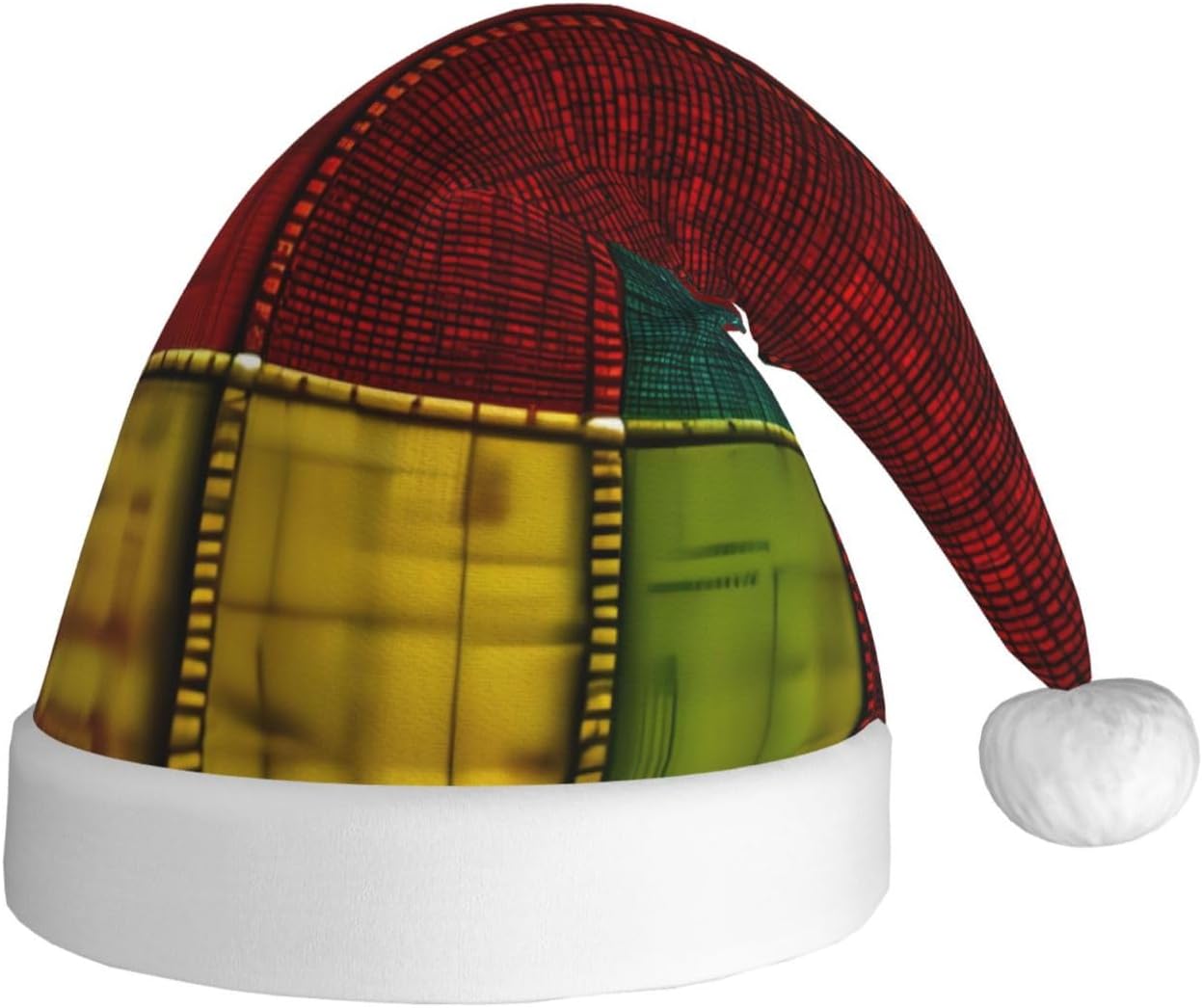 QINZHENG African Style Patchwork Santa Hat for Women