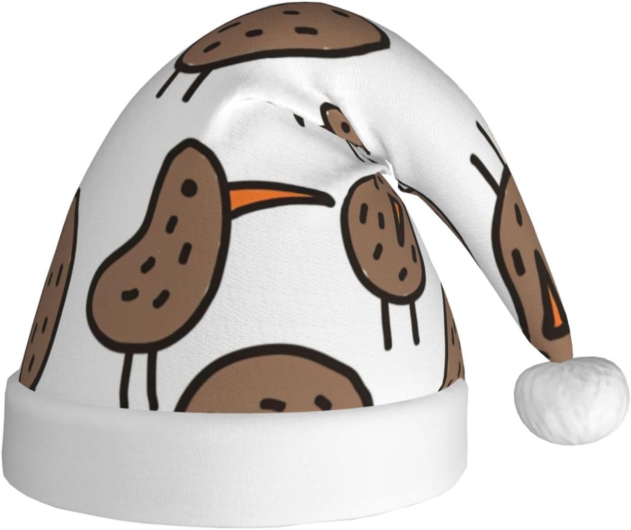 QINZHENG Kiwi Birds Santa Hat Christmas Decoration Headwear