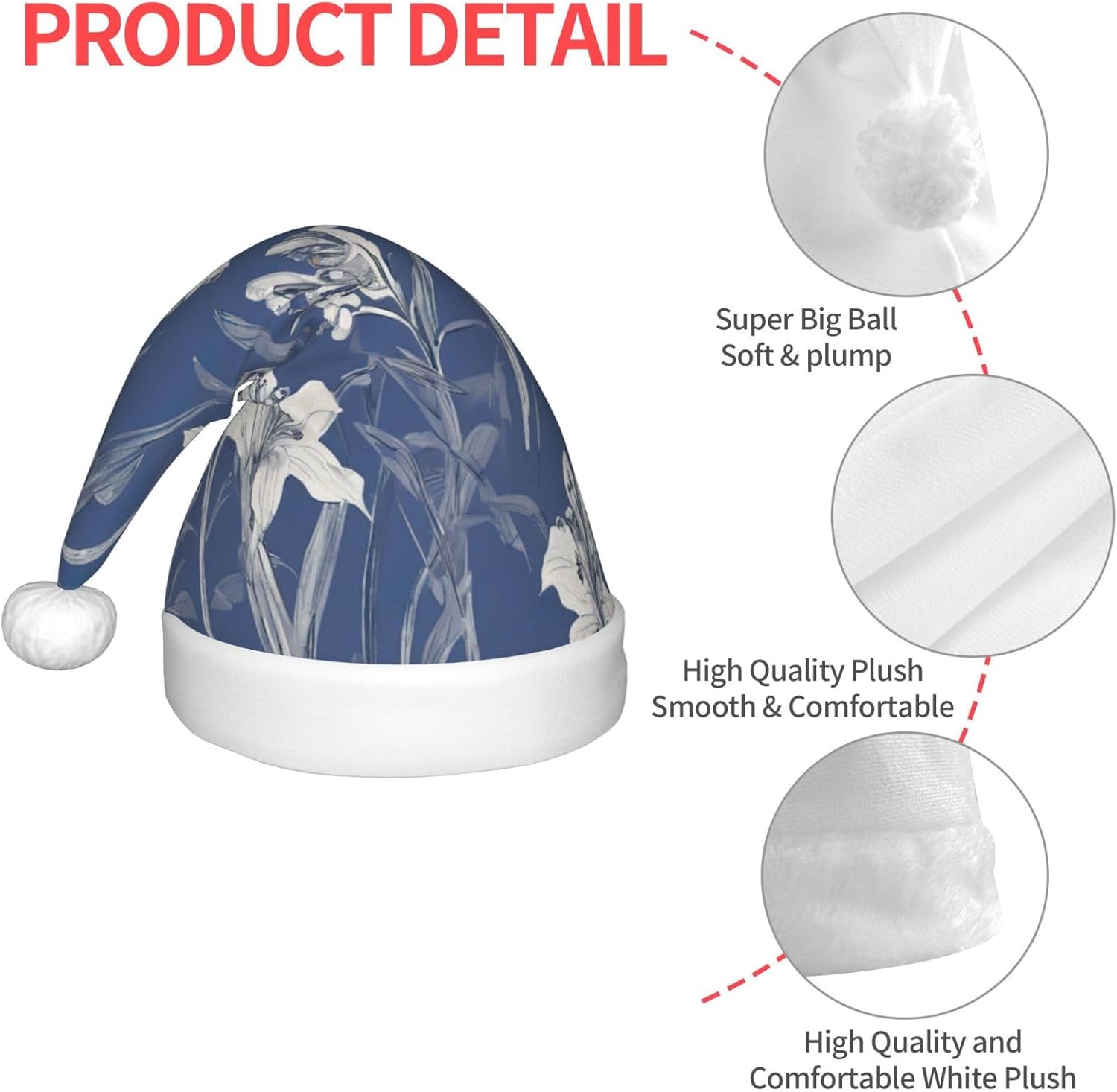 Bluebell Design 03 Christmas Santa Hat Small Size