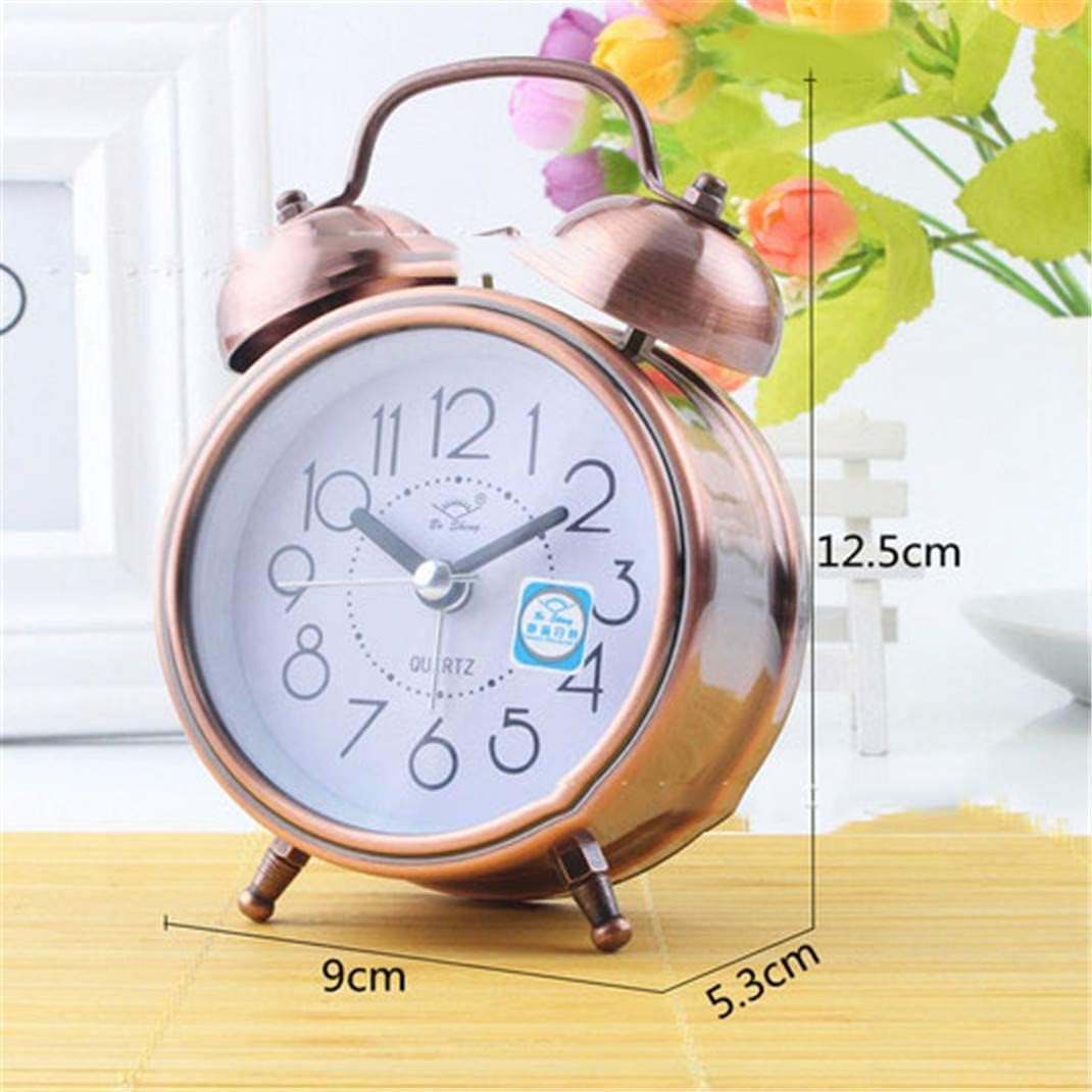 Retro Double Bells Alarm Clock with Nightlight 1