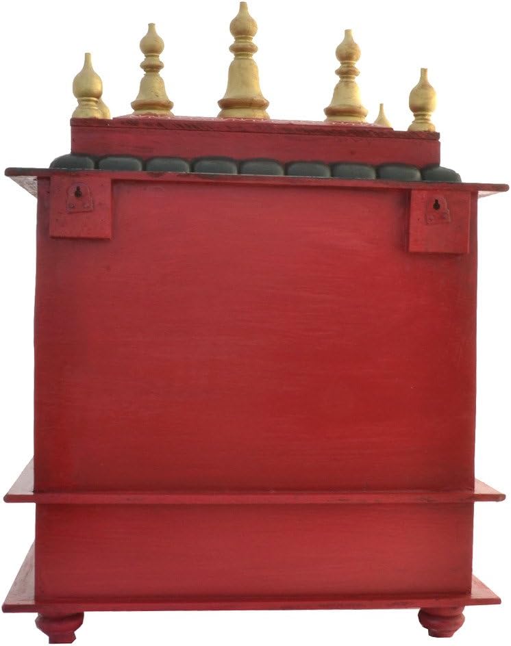 Homecrafts Medium Wooden Temple with 1 Drawer and 1 Tray
