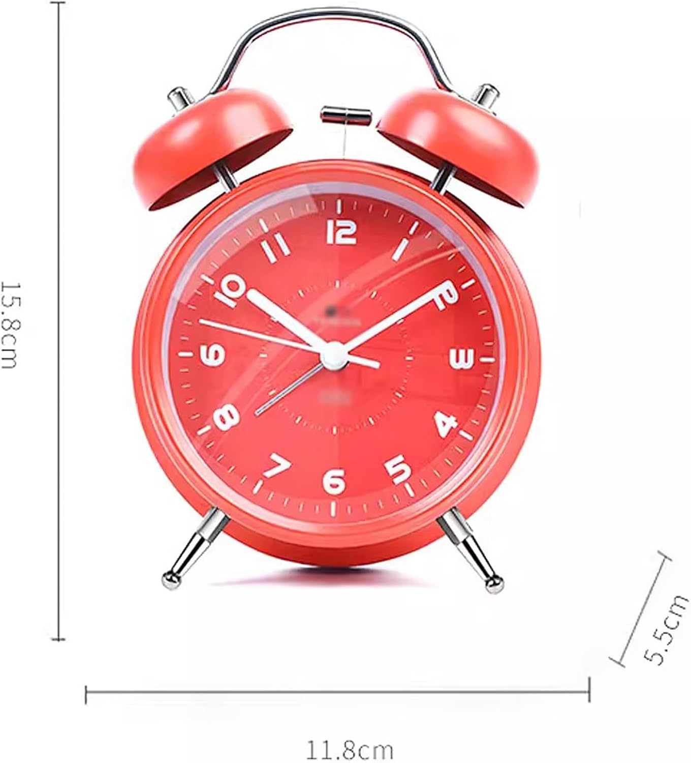 Super Loud Alarm Clock with Night Light and Double Bell
