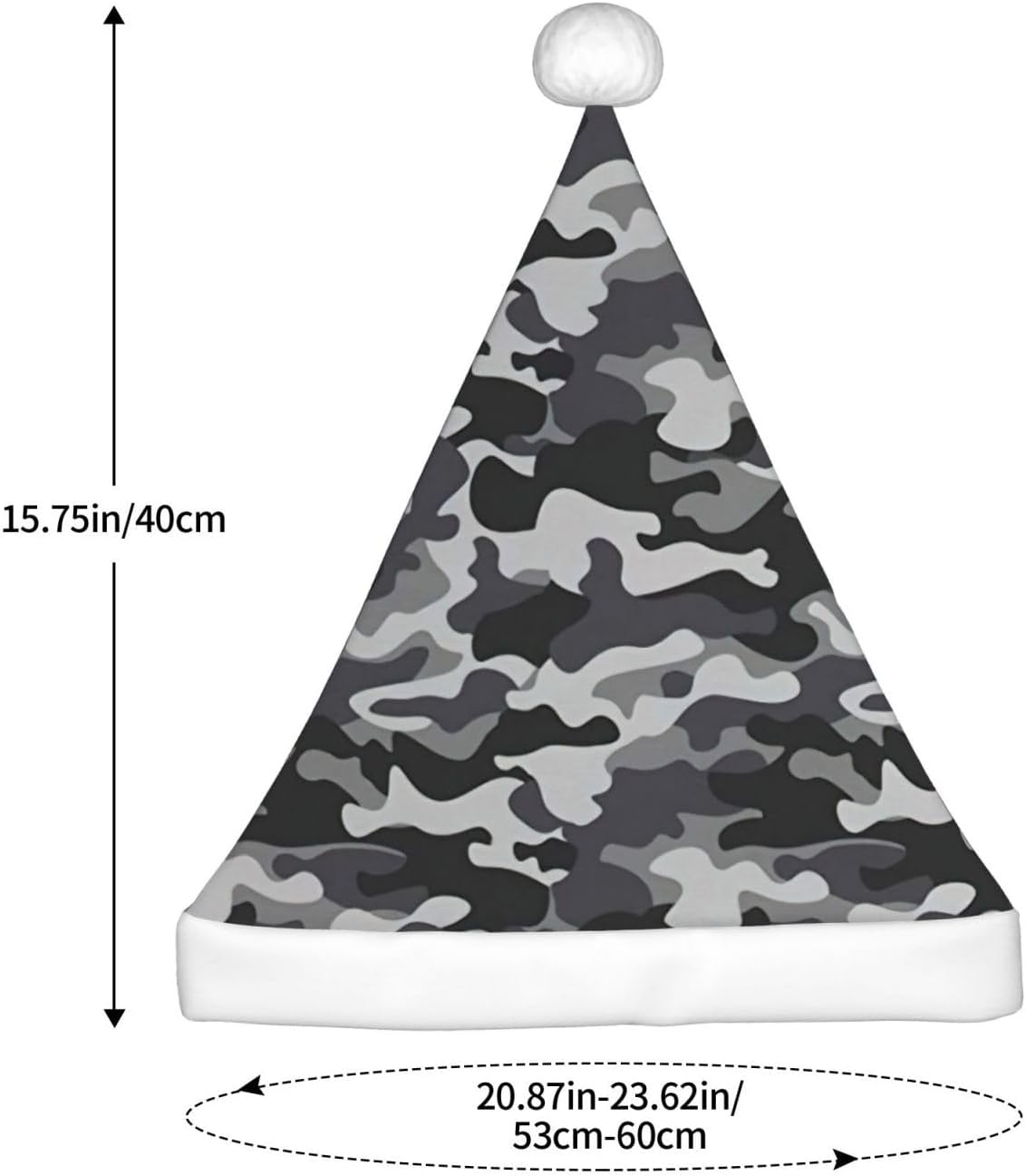 Abstract Camouflage Santa Hat for Christmas Party Favors