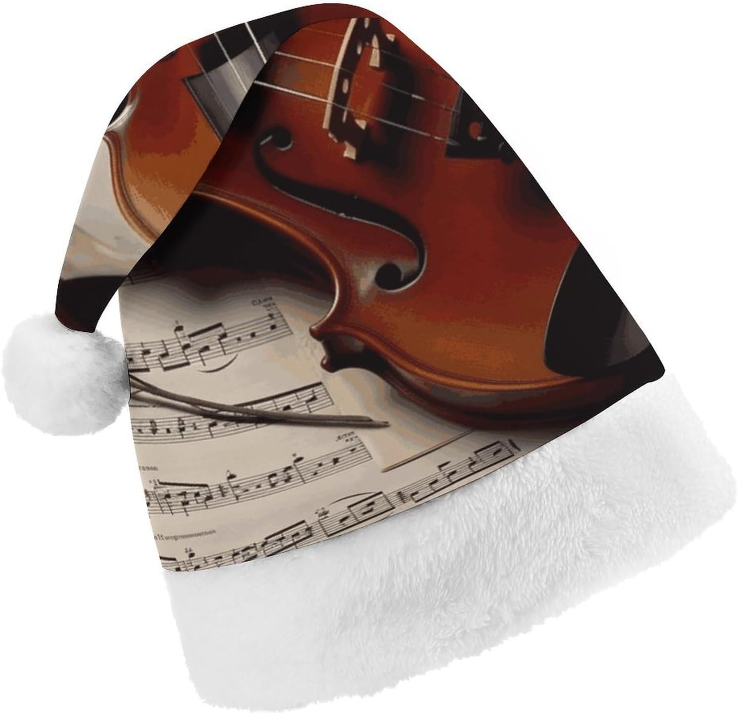 Santa Hat Violin Sheet Music Christmas Party Headwear