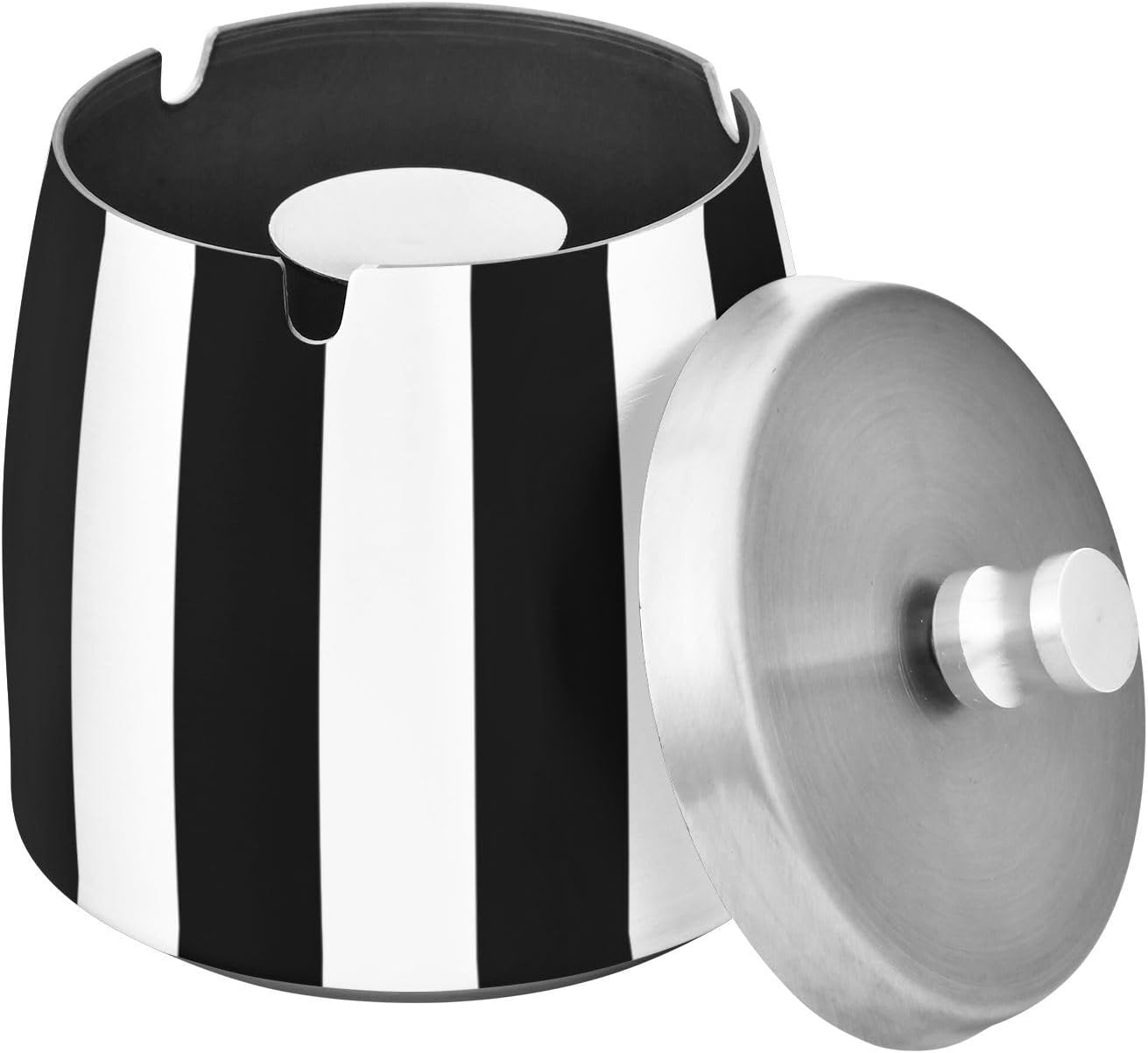 Stainless Steel Windproof Ash Tray for Outdoor Use