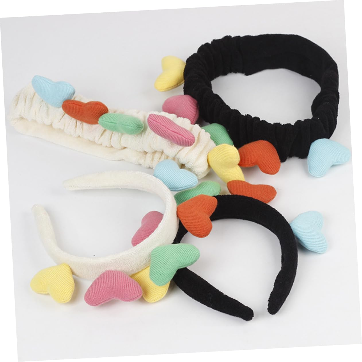 GALPADA Heart-Shaped Hairband Plush Headband for Women