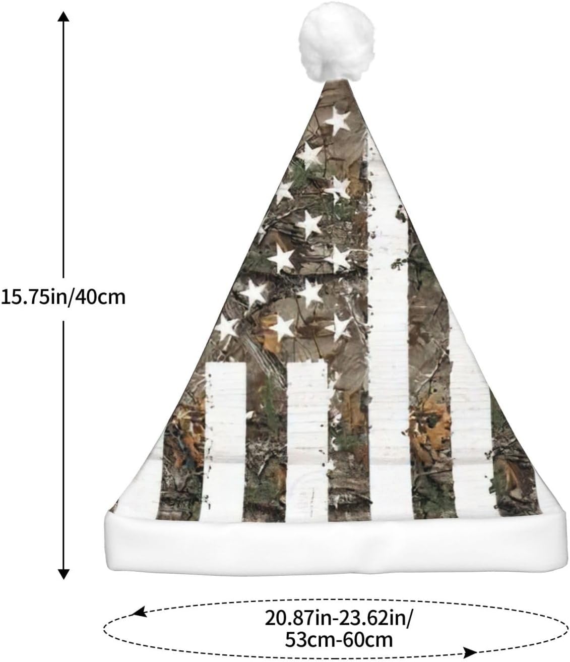 Interstellar Camouflage Santa Hat with LED Light Up