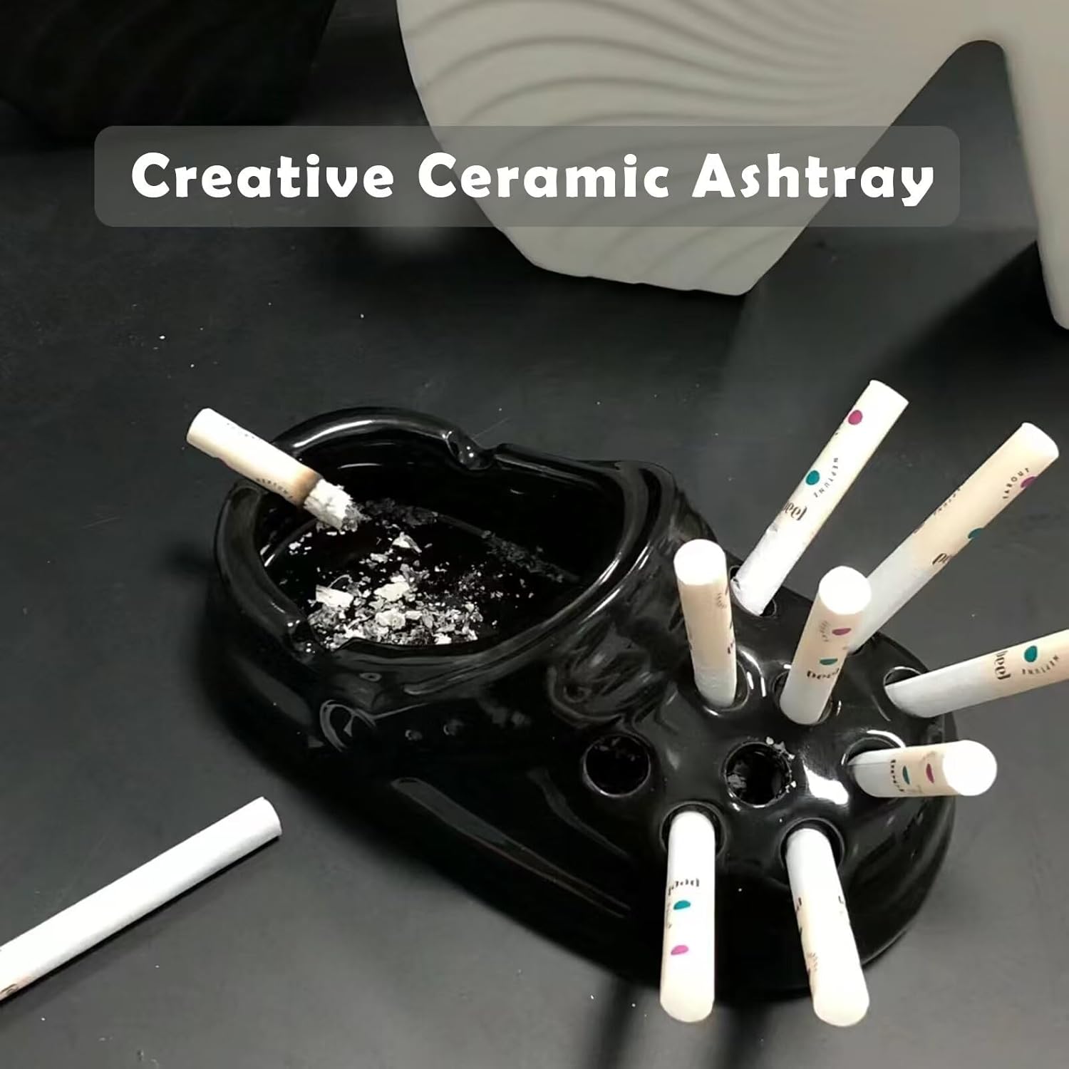 Creative Clogs Ceramic Ashtray for Home and Office