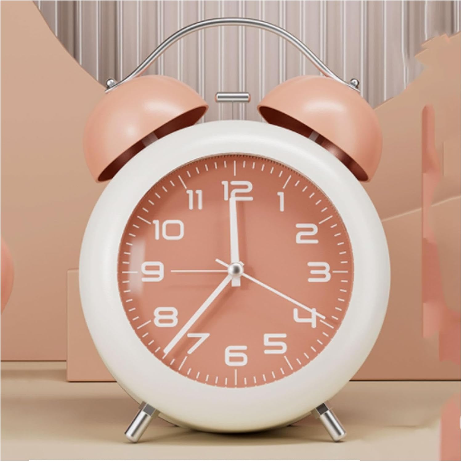 Multifunctional Metal Alarm Clock with Double Bell