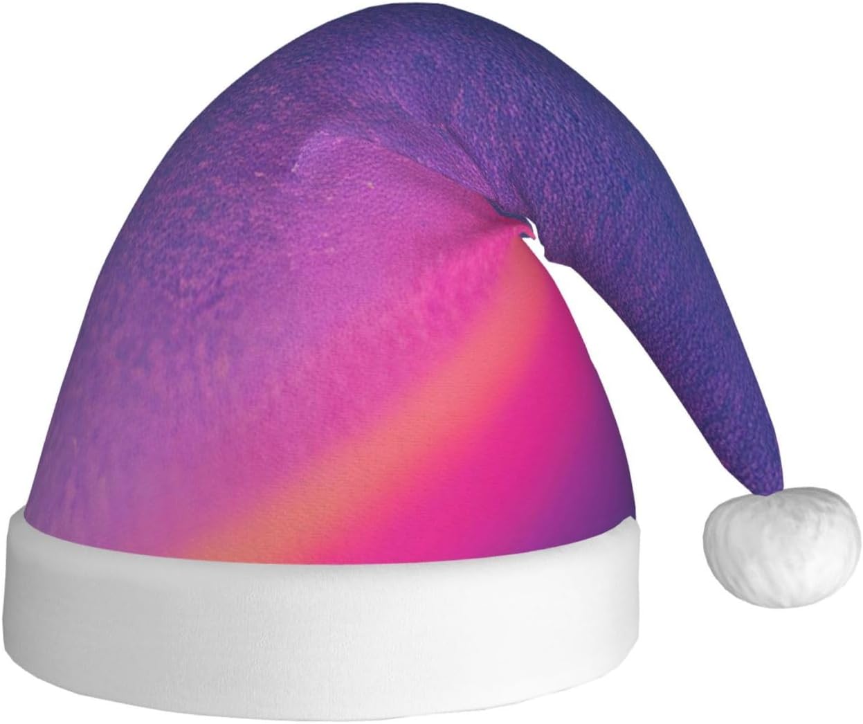 QINZHENG Abstract Geometric Santa Hat for Women