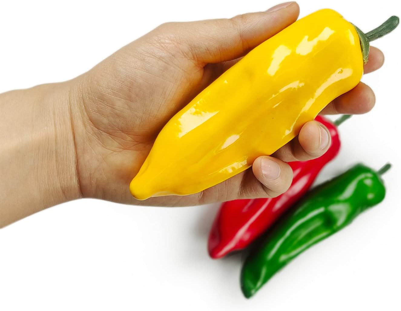 Lorigun 12Pcs Artificial Chili Fake Pepper for Decoration