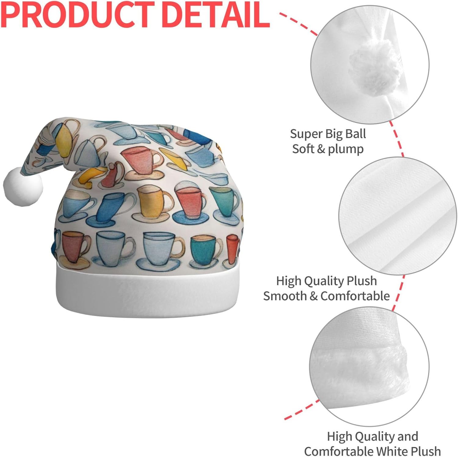 QINZHENG Personalized Santa Hat Christmas Decoration