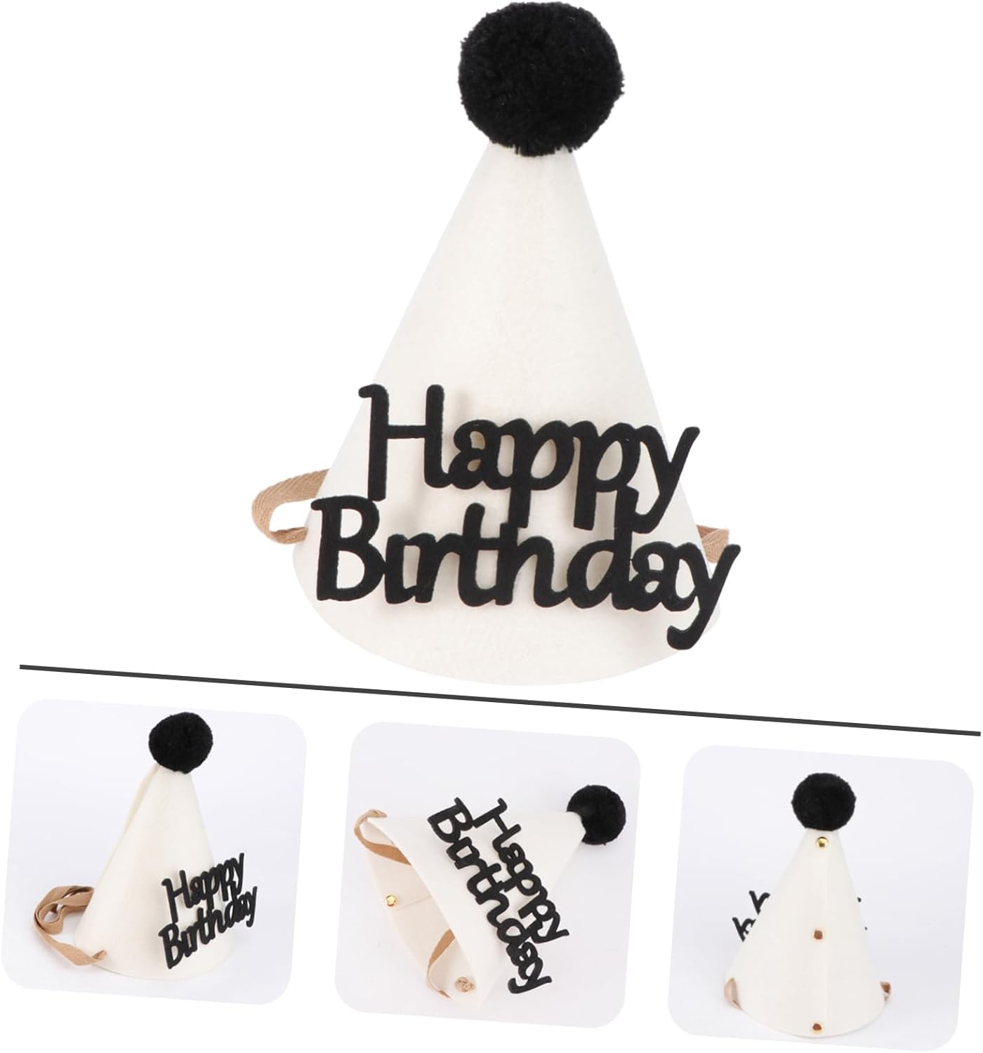 ABOOFAN 1pc Birthday Hat with Letter Decor