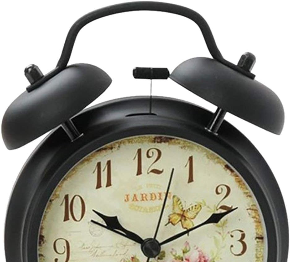 Classic Retro Double Bell Alarm Clock with Night Light