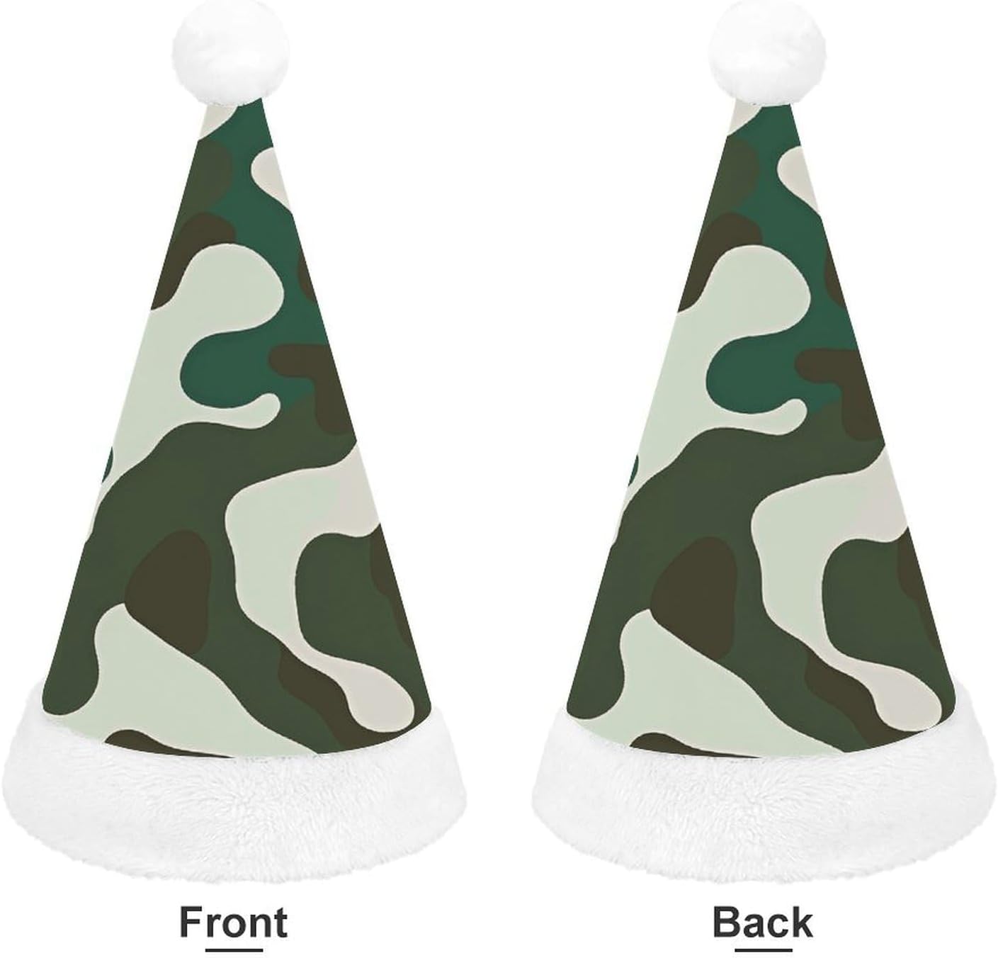 Santa Hat Green Christmas Party Headwear for Adults