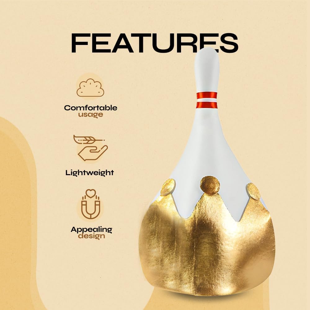 Funny Party Hats Bowling Party Favor Costume Hat White