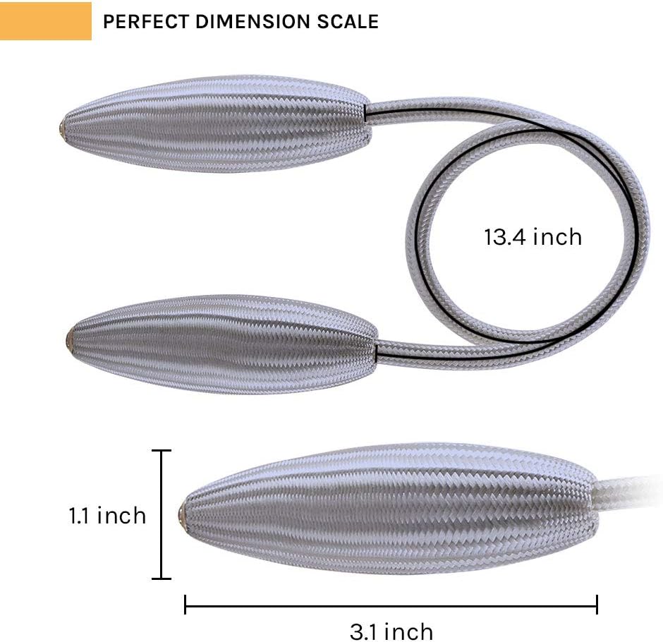 NICEEC 4 Pack Crystal Curtain Holdbacks No Drill Installation