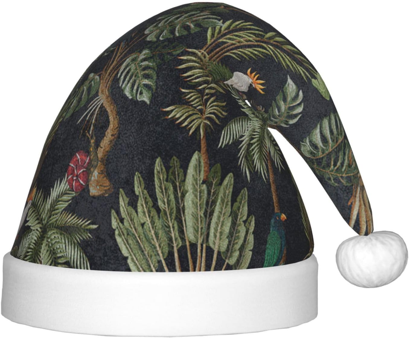 Watercolour Cactus Print Christmas Santa Hat Small Size