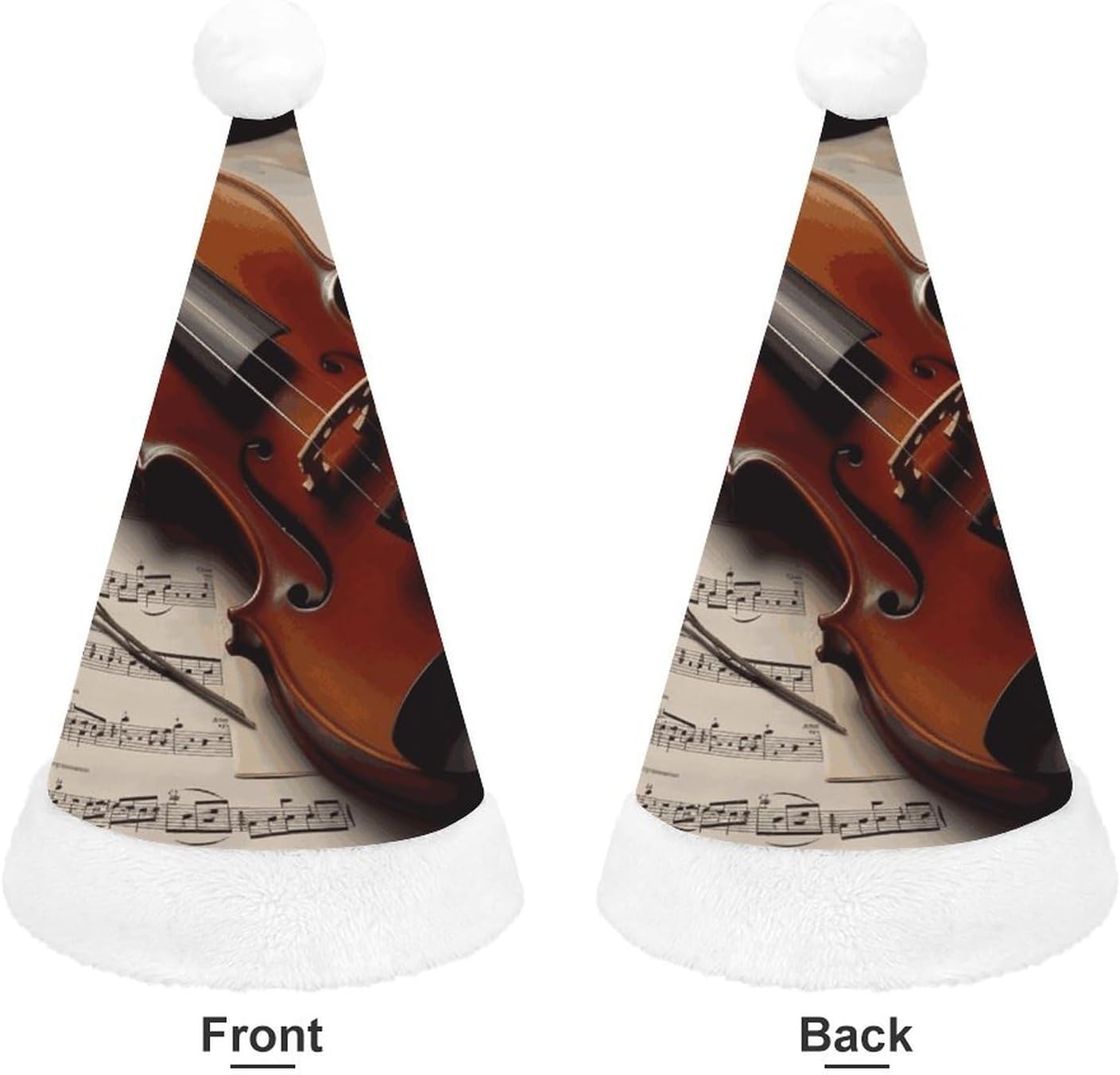 Santa Hat Violin Sheet Music Christmas Party Headwear